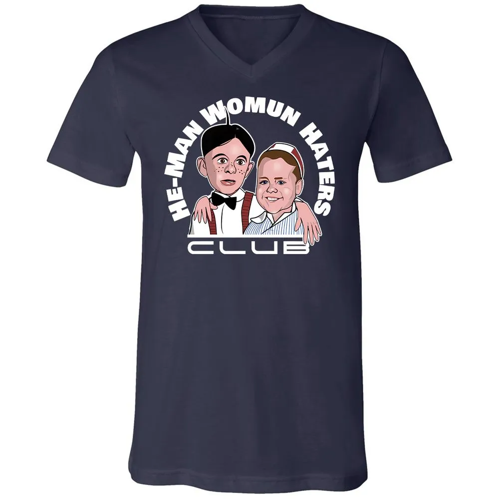 Unisex V-Neck T-Shirt - NZM4XFY2 - Navy - 2