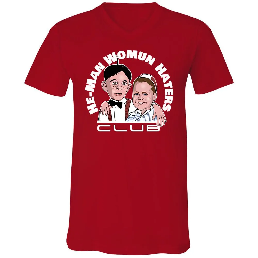 Unisex V-Neck T-Shirt - NZM4XFY2 - Red - 3
