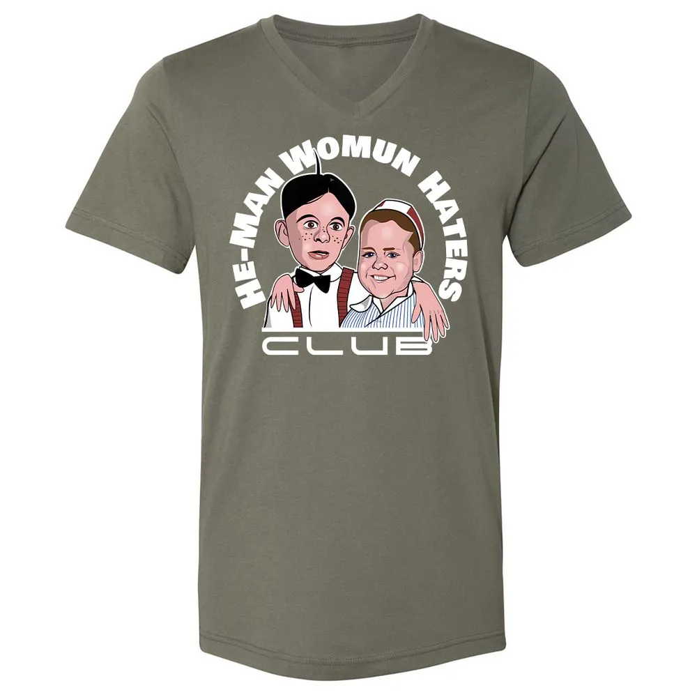 Unisex V-Neck T-Shirt - NZM4XFY2 - Military Green - 10