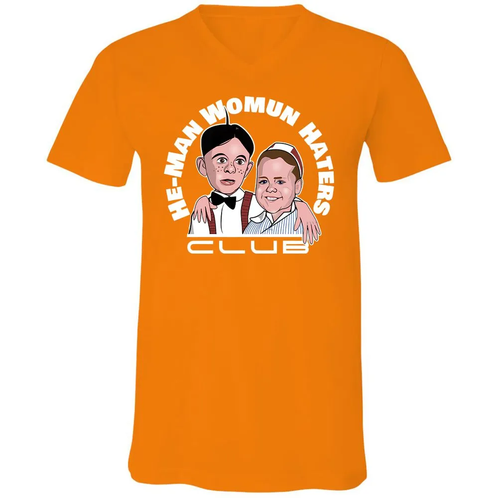 Unisex V-Neck T-Shirt - NZM4XFY2 - Orange - 11
