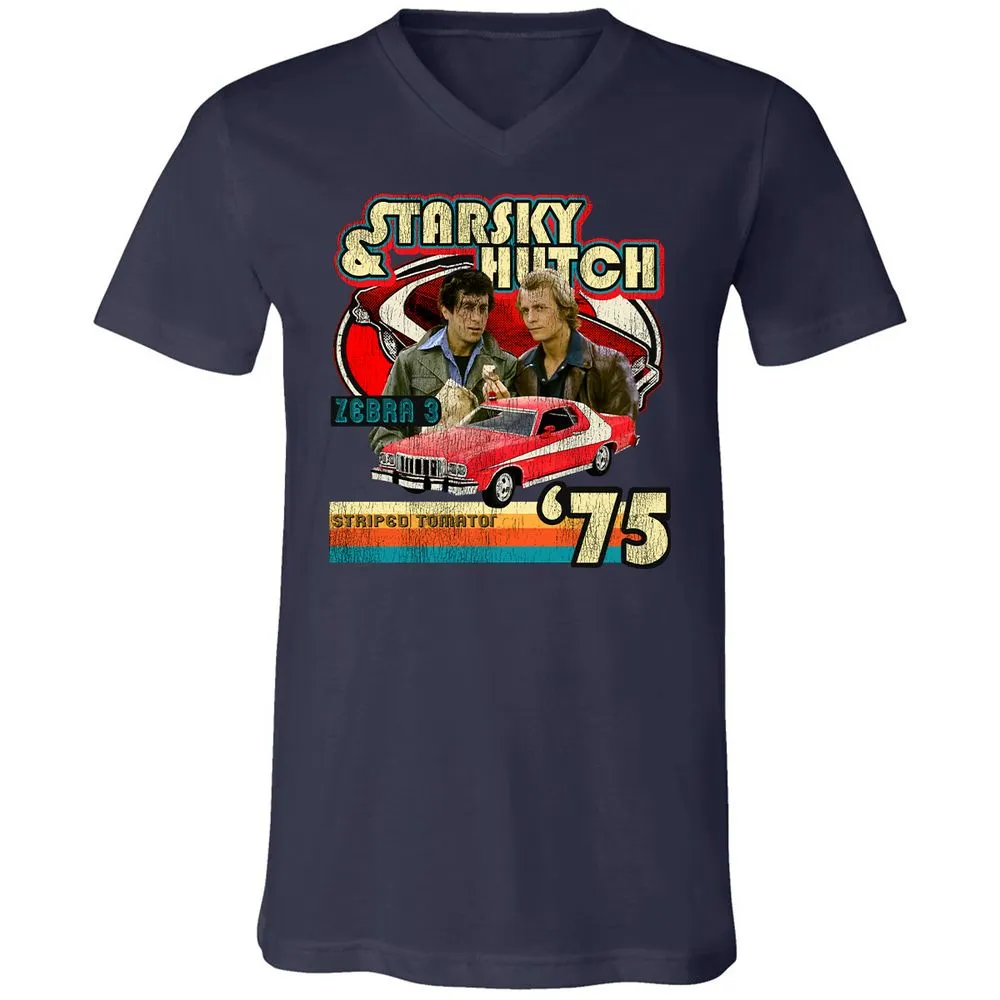 Unisex V-Neck T-Shirt - WKST1ZDU - Navy - 2