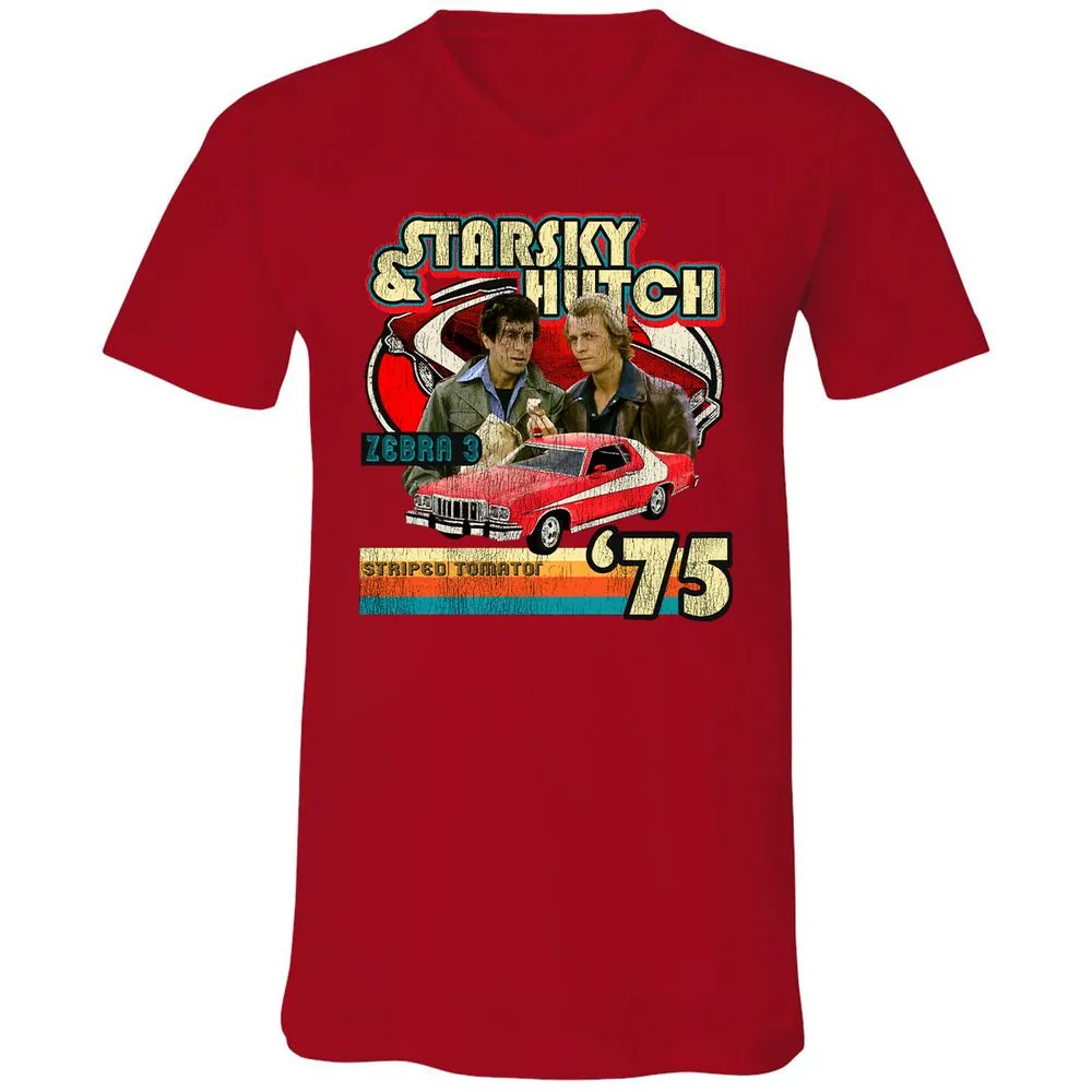 Unisex V-Neck T-Shirt - WKST1ZDU - Red - 3