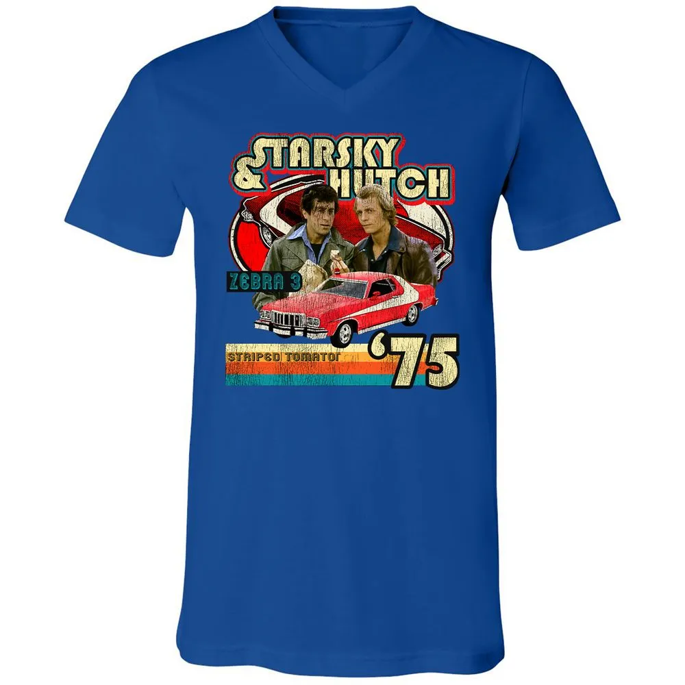 Unisex V-Neck T-Shirt - WKST1ZDU - True Royal - 4