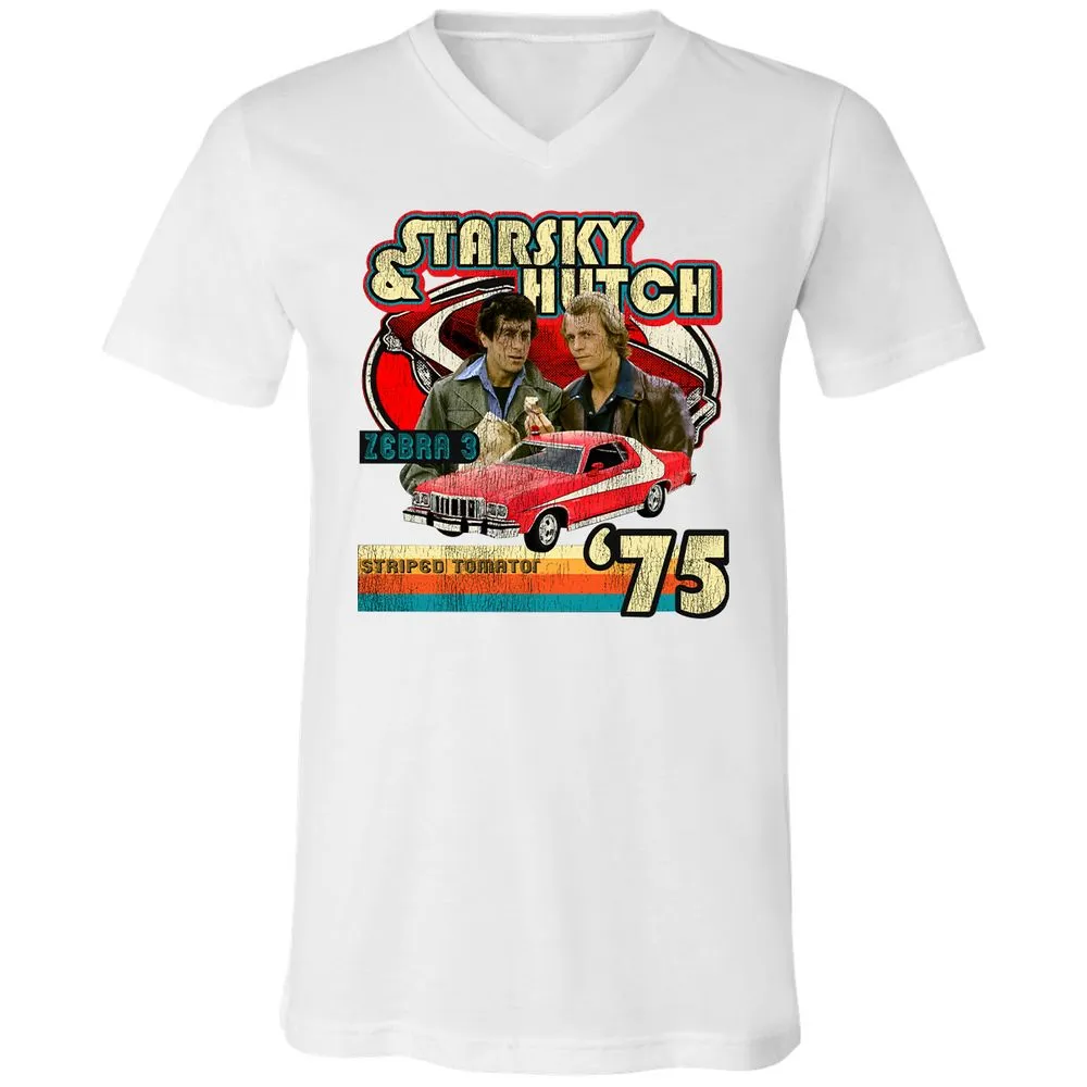 Unisex V-Neck T-Shirt - WKST1ZDU - White - 5