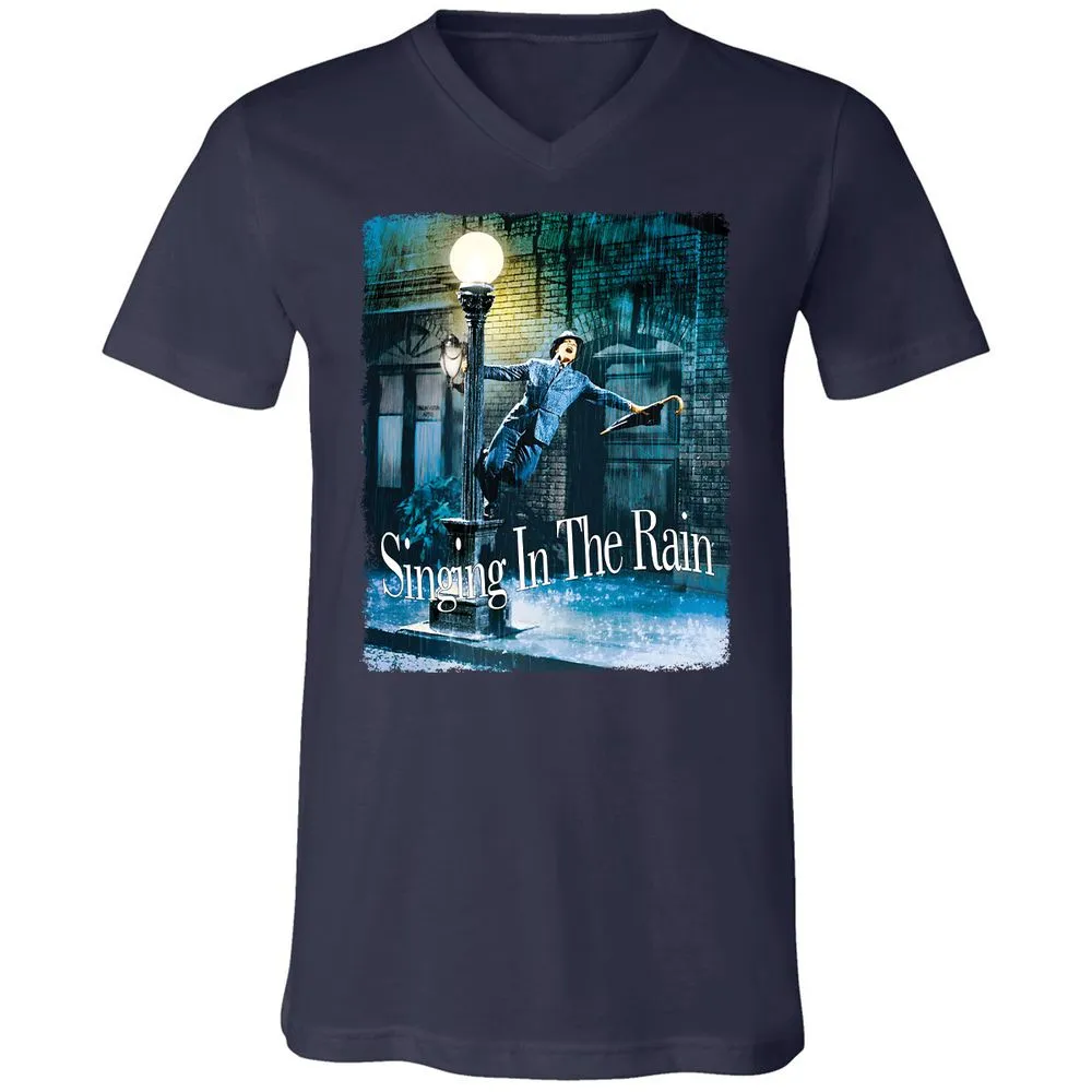Unisex V-Neck T-Shirt - U8ZXW3T5 - Navy - 2