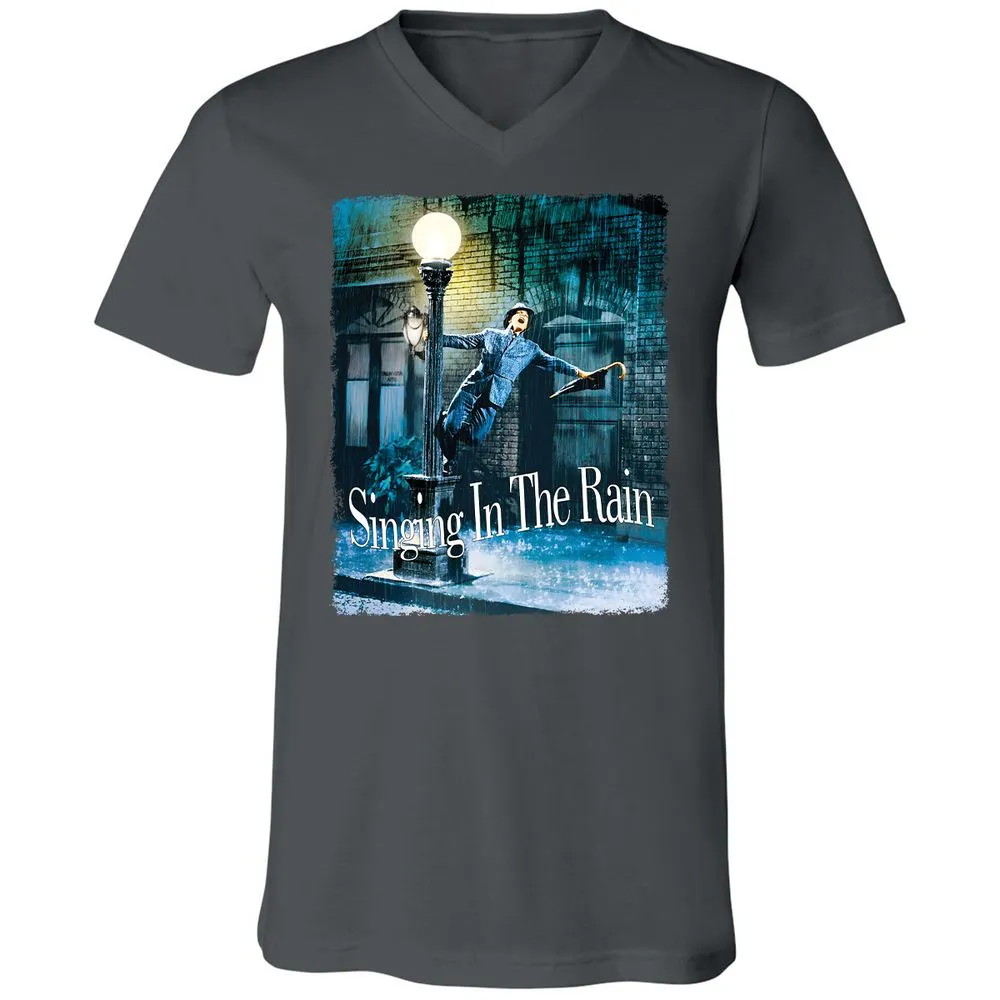 Unisex V-Neck T-Shirt - U8ZXW3T5 - Asphalt - 12
