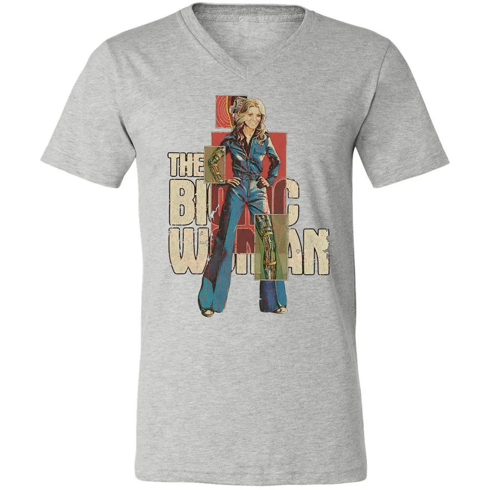 Unisex V-Neck T-Shirt - WUNFJP63 - Athletic Heather - 7
