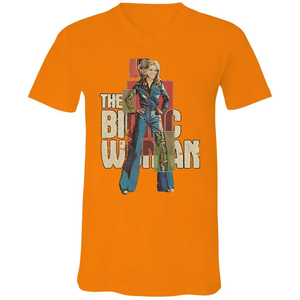 Unisex V-Neck T-Shirt - WUNFJP63 - Orange - 11