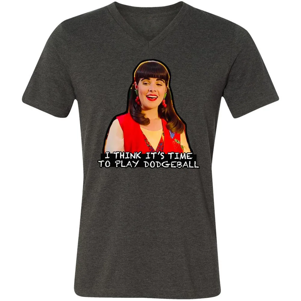 Unisex V-Neck T-Shirt - CNMR5UGP - Dark Grey Heather - 8