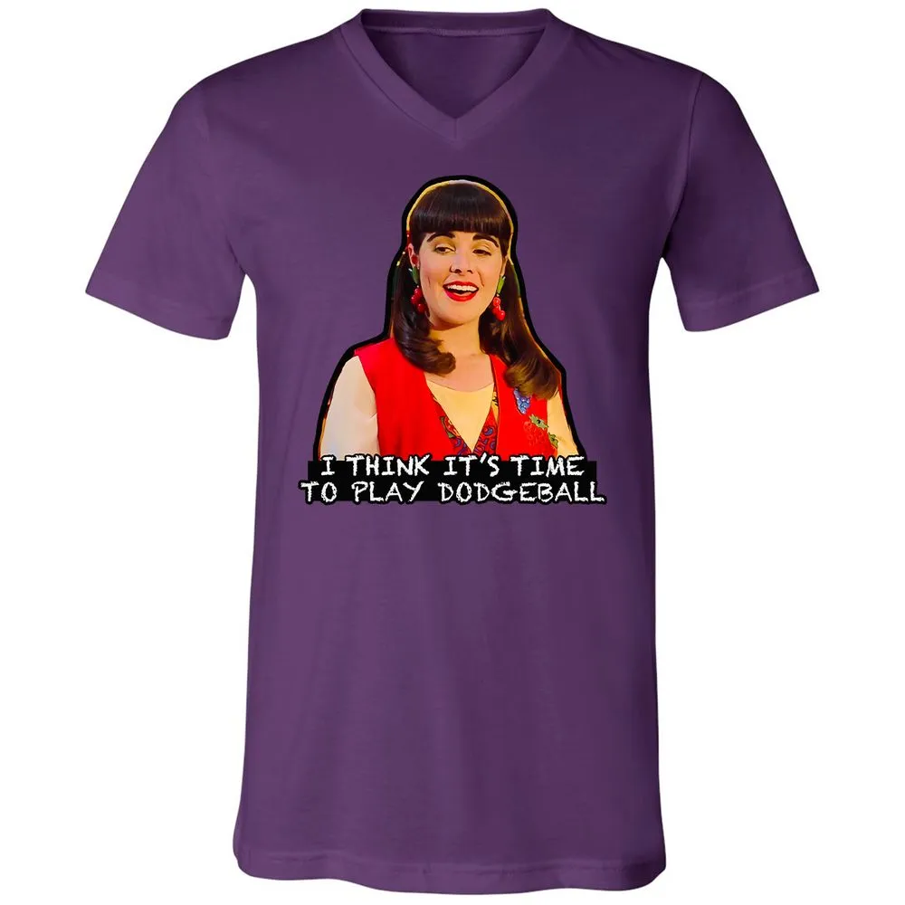 Unisex V-Neck T-Shirt - CNMR5UGP - Team Purple - 9