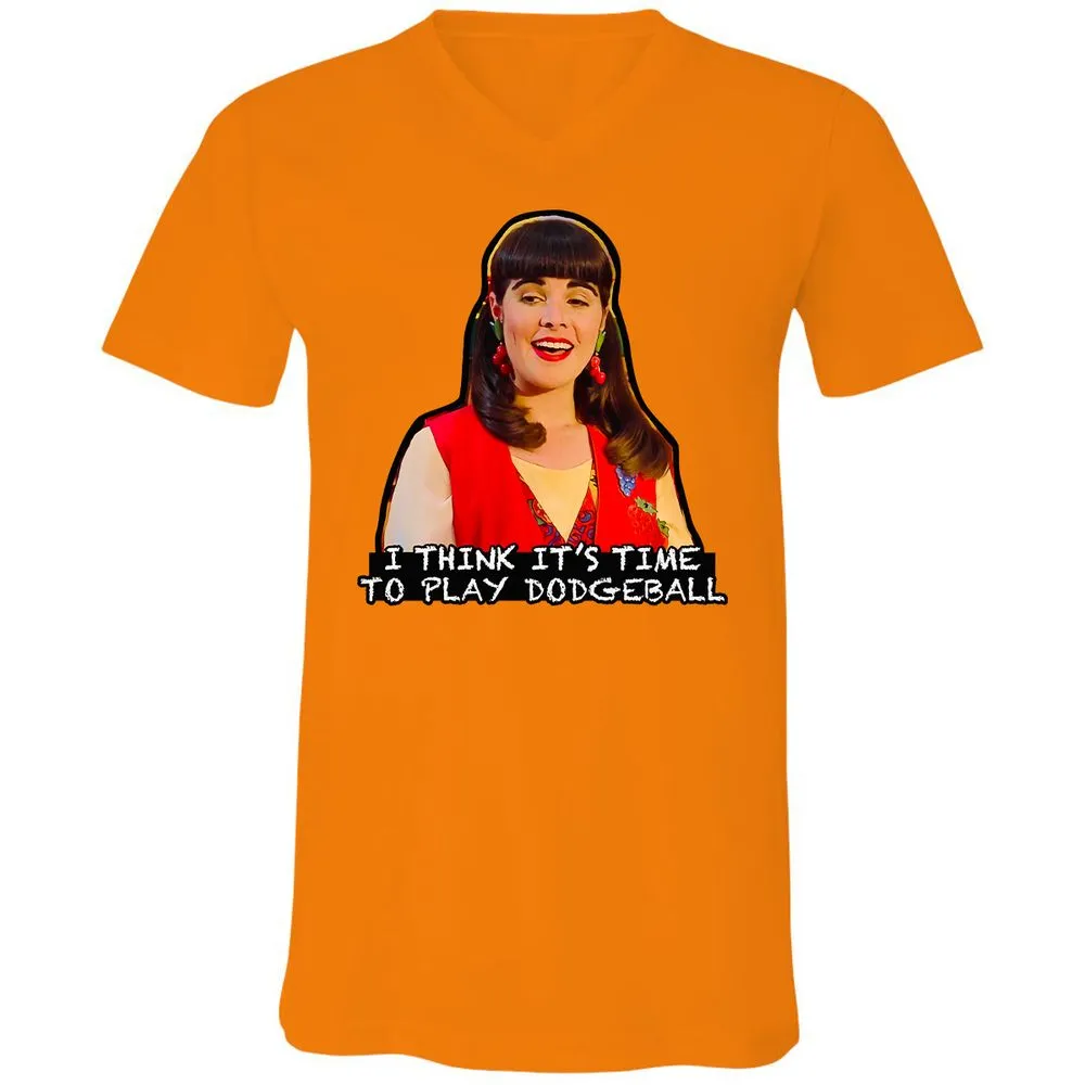 Unisex V-Neck T-Shirt - CNMR5UGP - Orange - 11