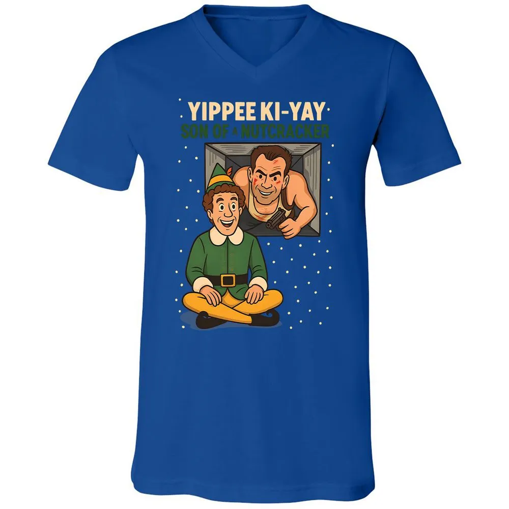 Unisex V-Neck T-Shirt - XKWK27BP - True Royal - 4
