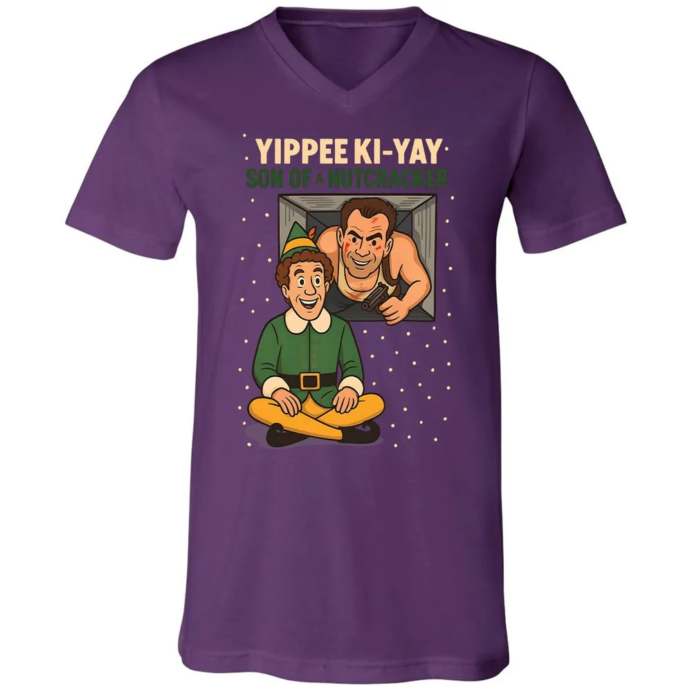 Unisex V-Neck T-Shirt - XKWK27BP - Team Purple - 9