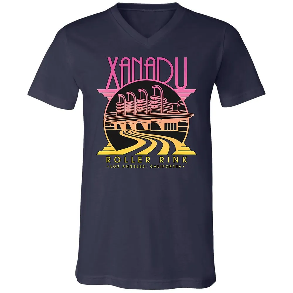 Olivia Newton-John Xanadu Roller Rink Pink Yellow Fade - Navy - 2