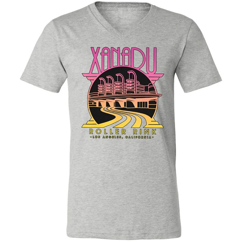 Olivia Newton-John Xanadu Roller Rink Pink Yellow Fade - Athletic Heather - 7