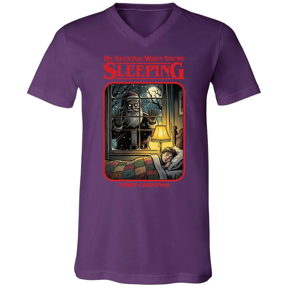 Unisex V-Neck T-Shirt - 2Q5AA5FE - Team Purple - 9