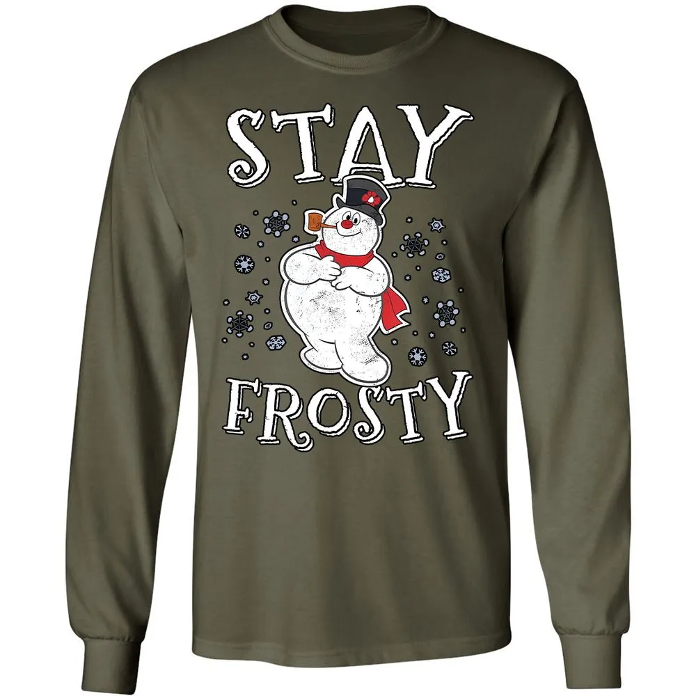 Long Sleeve T-Shirt - D81LC9U4 - Military Green - 16