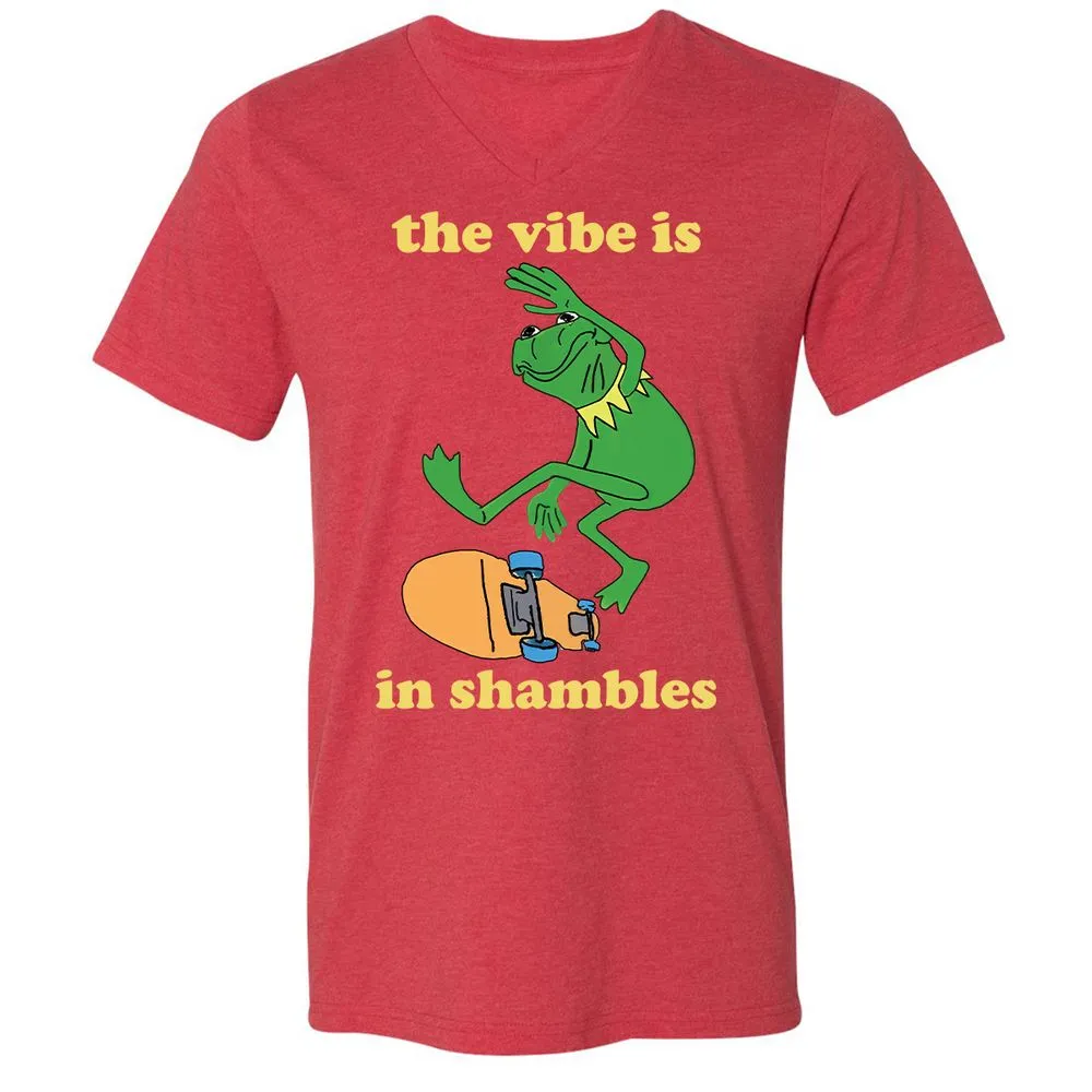 Shambles vibe - Heather Red - 16