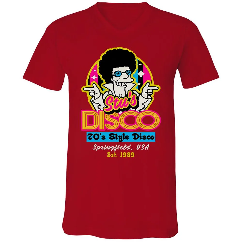 Unisex V-Neck T-Shirt - 7QZ6GXXU - Red - 3