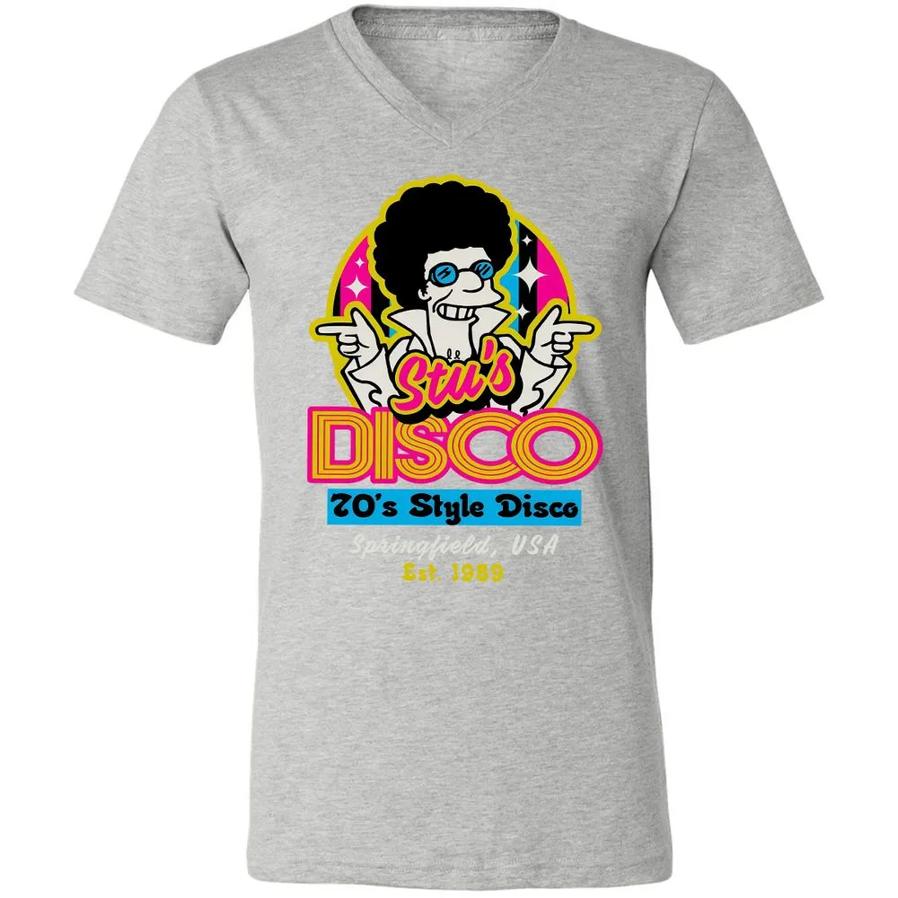 Unisex V-Neck T-Shirt - 7QZ6GXXU - Athletic Heather - 7