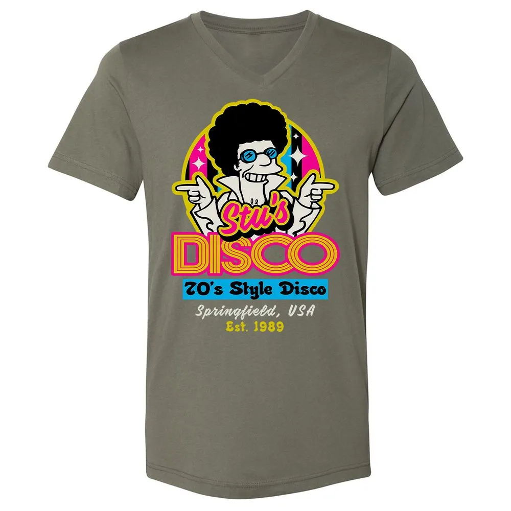 Unisex V-Neck T-Shirt - 7QZ6GXXU - Military Green - 10