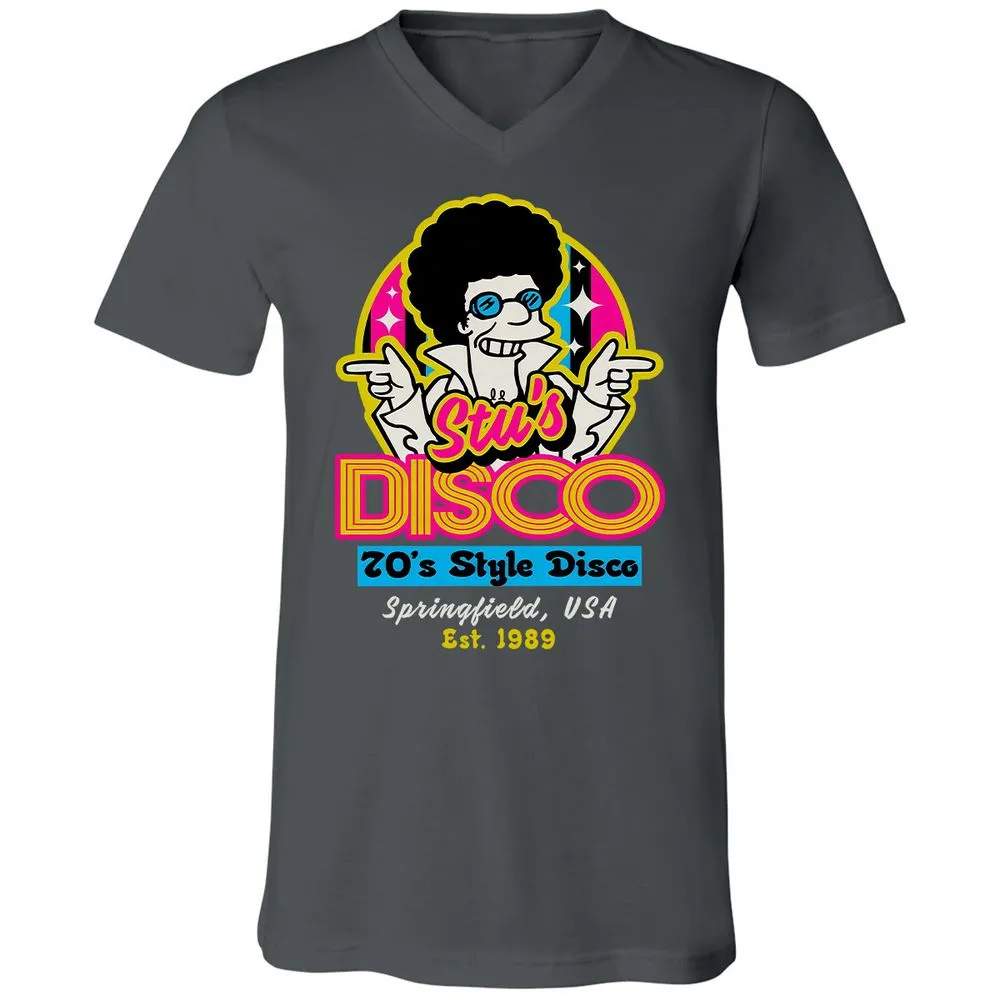 Unisex V-Neck T-Shirt - 7QZ6GXXU - Asphalt - 12