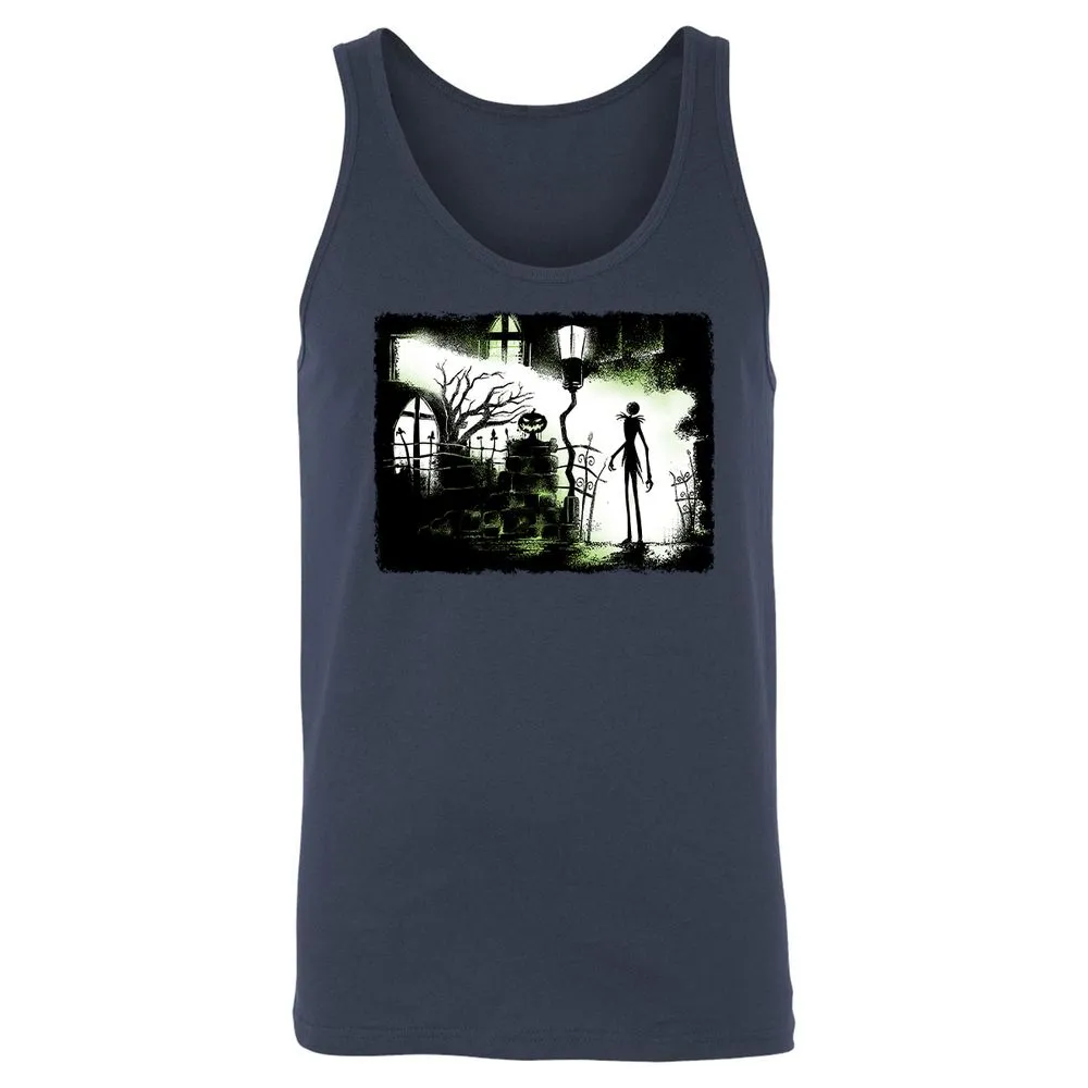 Unisex Jersey Tank - Black - Navy - 2