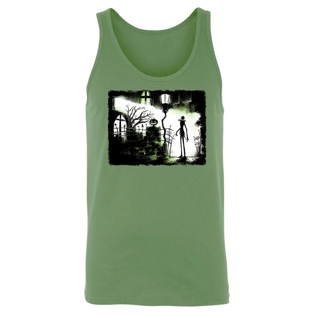 Unisex Jersey Tank - Black - Leaf - 10