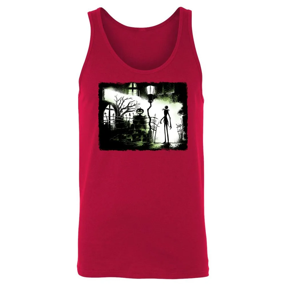 Unisex Jersey Tank - Black - Red - 11