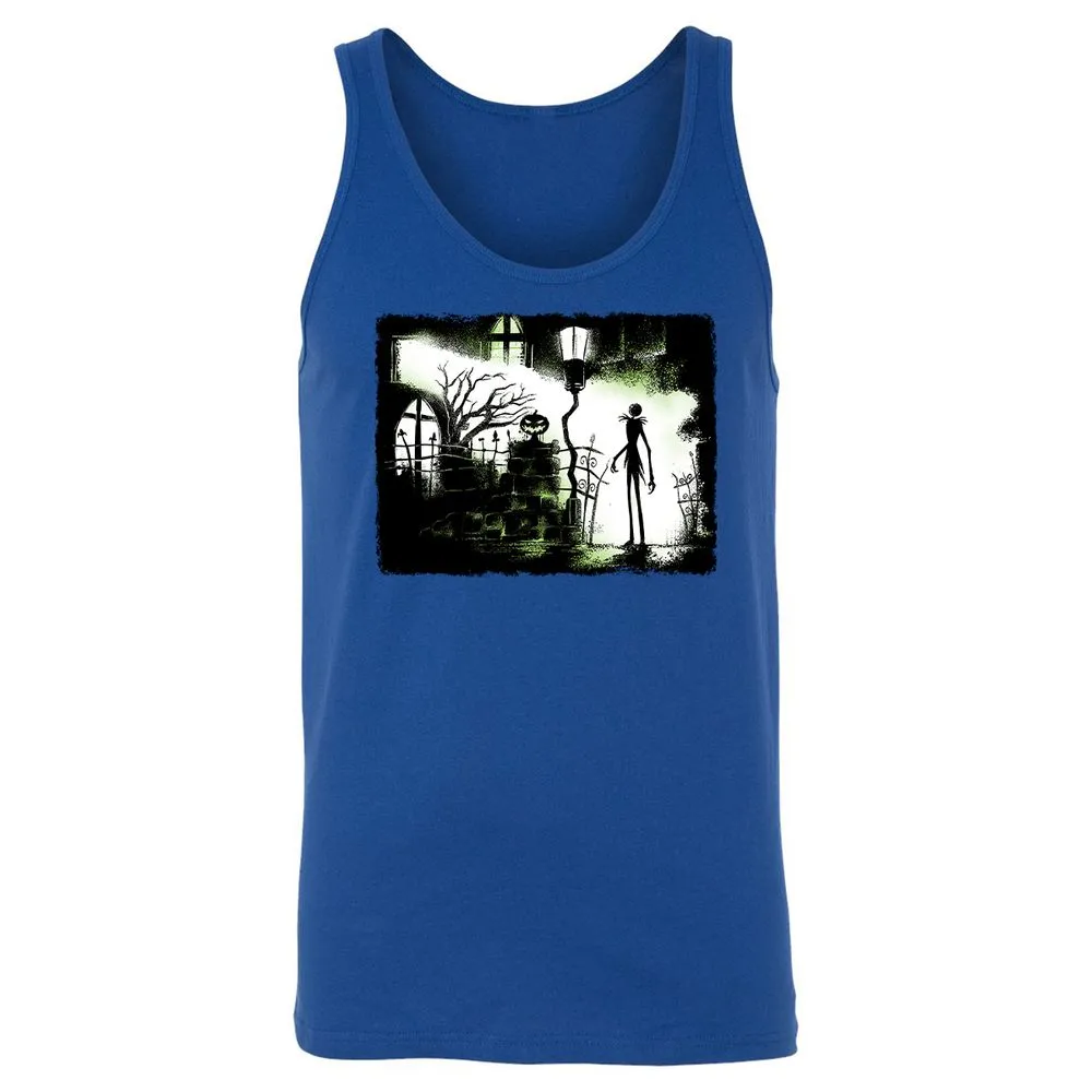 Unisex Jersey Tank - Black - True Royal - 13