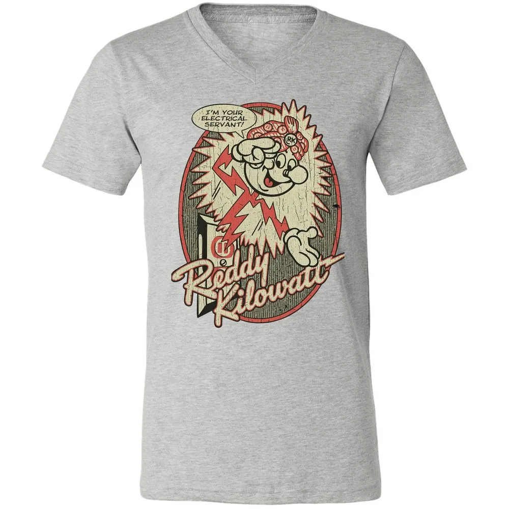 Unisex V-Neck T-Shirt - 8T6FPWTG - Athletic Heather - 7