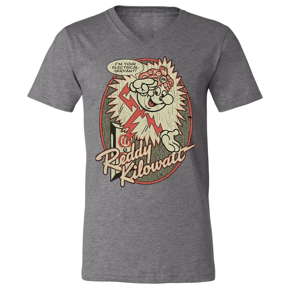 Unisex V-Neck T-Shirt - 8T6FPWTG - Deep Heather - 13