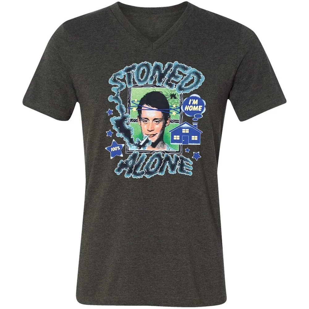 Stoned home alone - Dark Grey Heather - 8