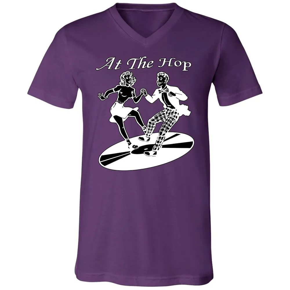 Unisex V-Neck T-Shirt - 8HMCLXW9 - Team Purple - 9