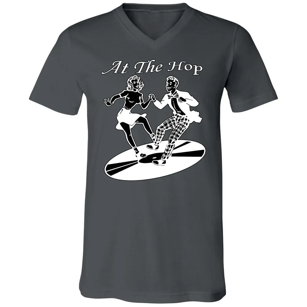 Unisex V-Neck T-Shirt - 8HMCLXW9 - Asphalt - 12