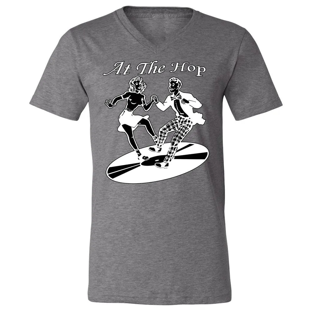 Unisex V-Neck T-Shirt - 8HMCLXW9 - Deep Heather - 13