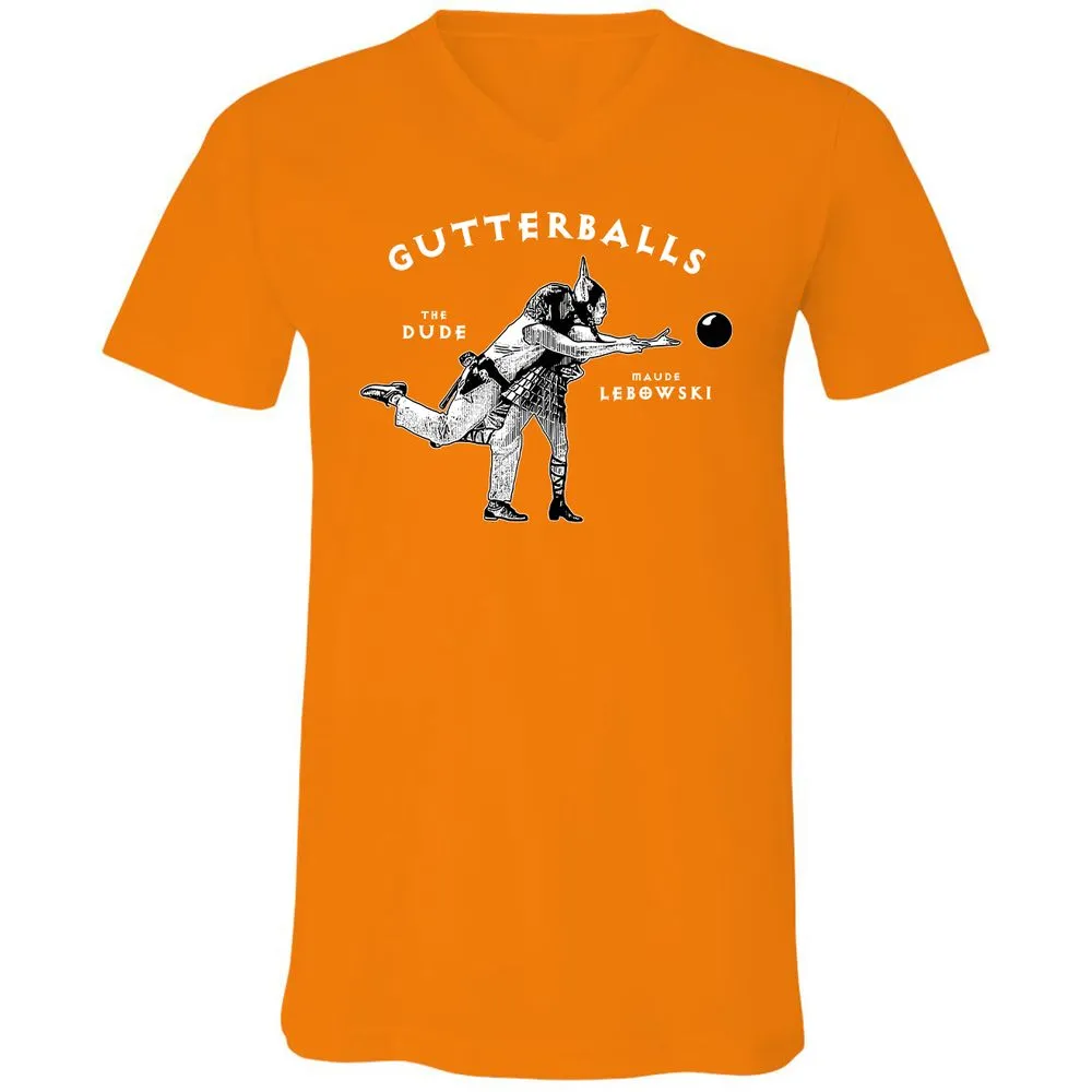 Unisex V-Neck T-Shirt - 9G7K5227 - Orange - 11