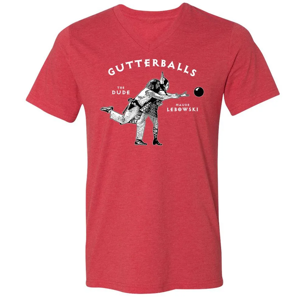 Unisex V-Neck T-Shirt - 9G7K5227 - Heather Red - 16