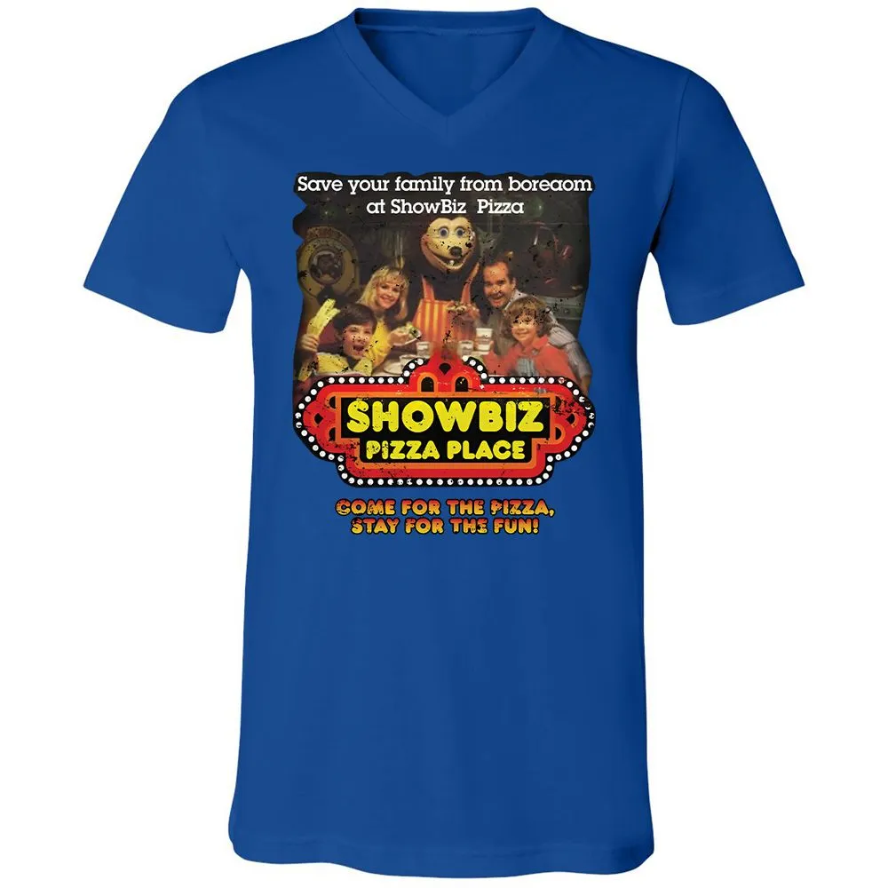 Unisex V-Neck T-Shirt - EZ9R1QP1 - True Royal - 4
