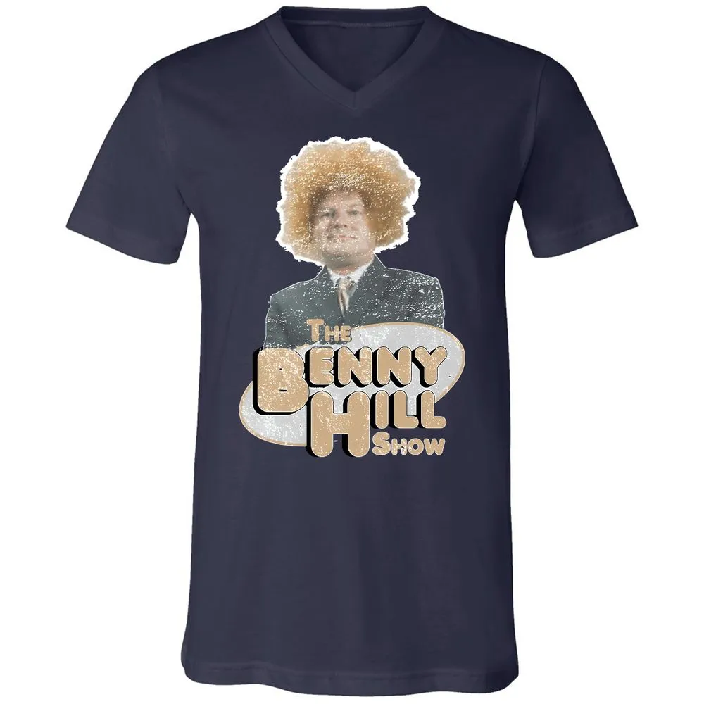 Unisex V-Neck T-Shirt - F6CENG3F - Navy - 2
