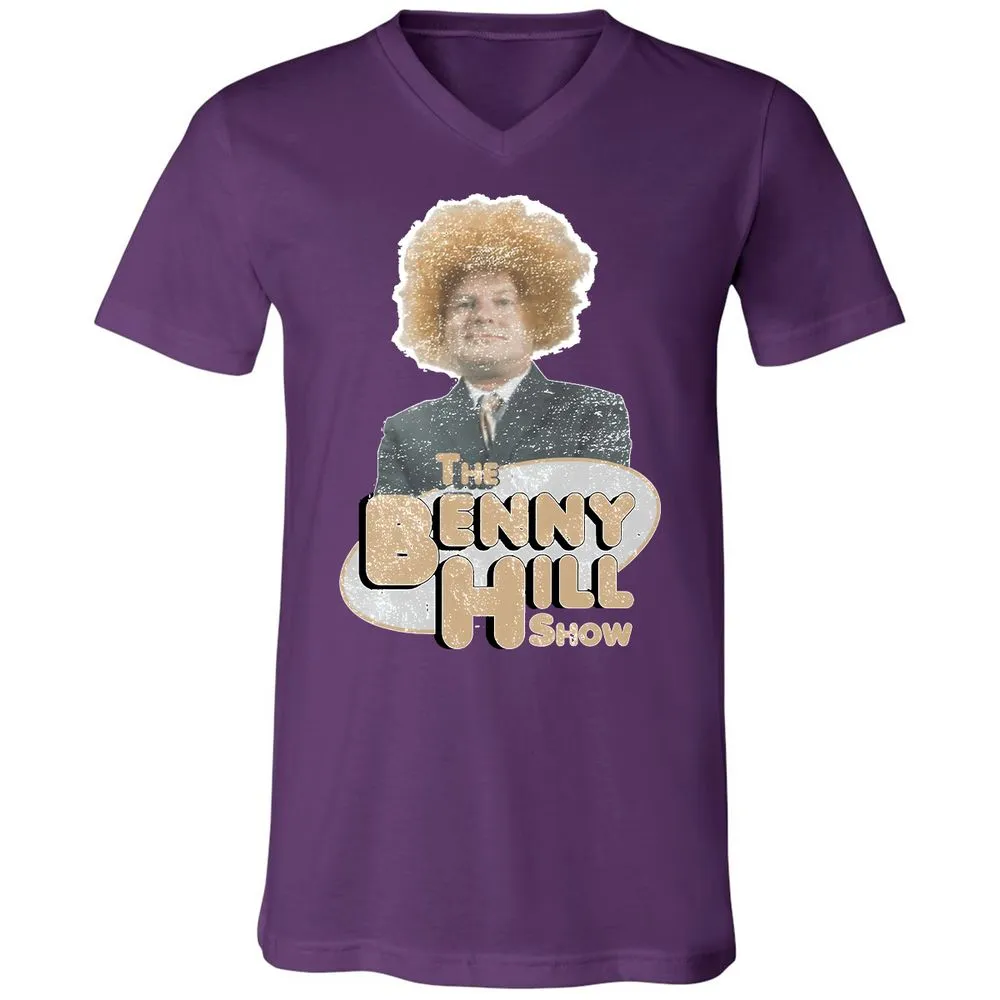 Unisex V-Neck T-Shirt - F6CENG3F - Team Purple - 9