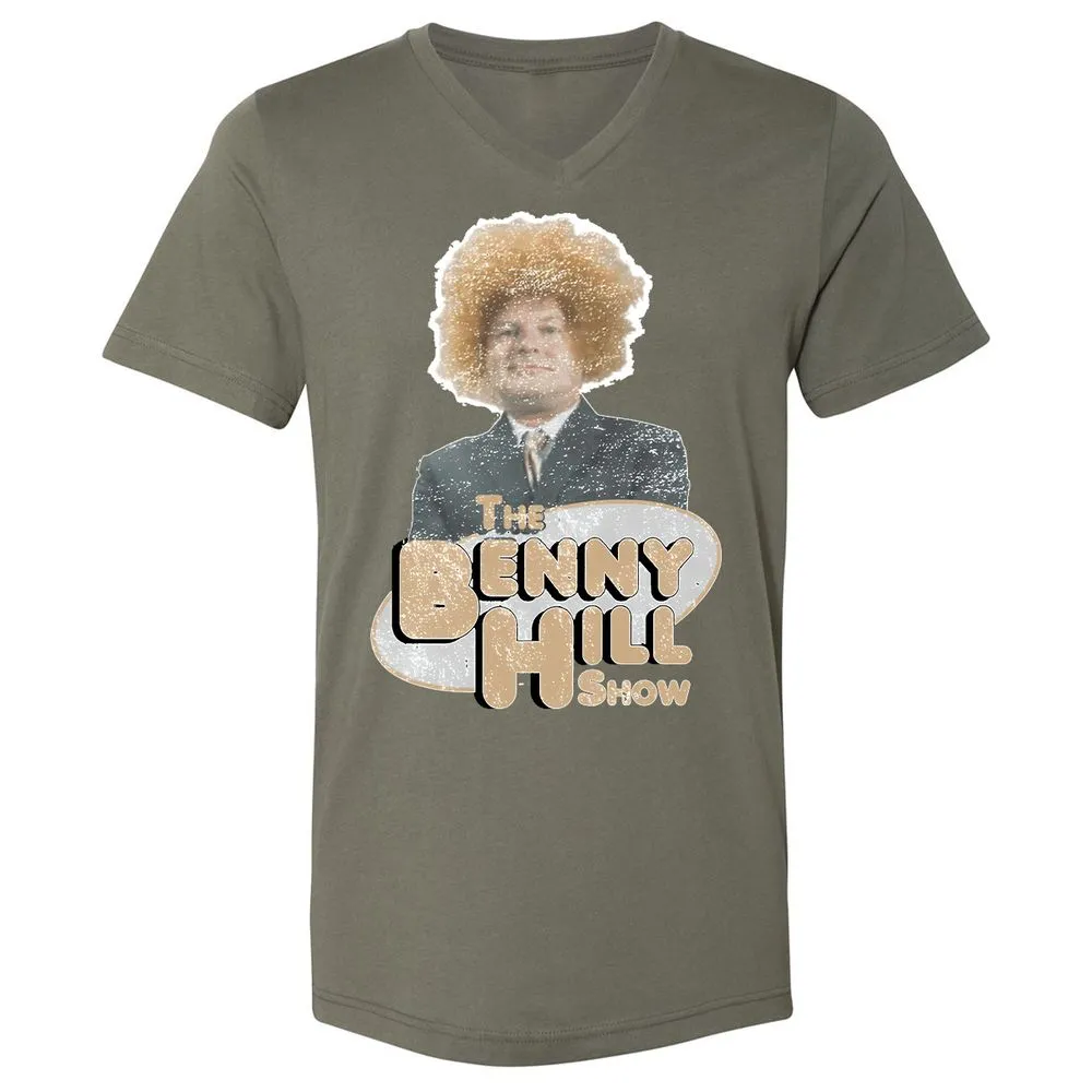 Unisex V-Neck T-Shirt - F6CENG3F - Military Green - 10