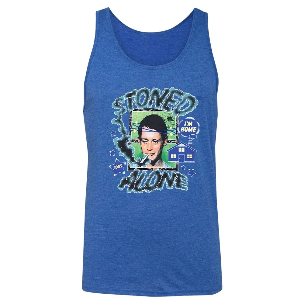 Stoned home alone - True Royal Triblend - 12