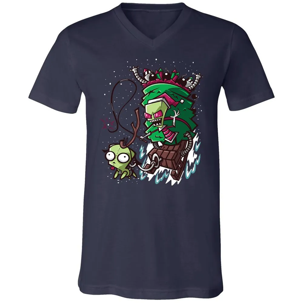 Unisex V-Neck T-Shirt - PCYQ5AK1 - Navy - 2