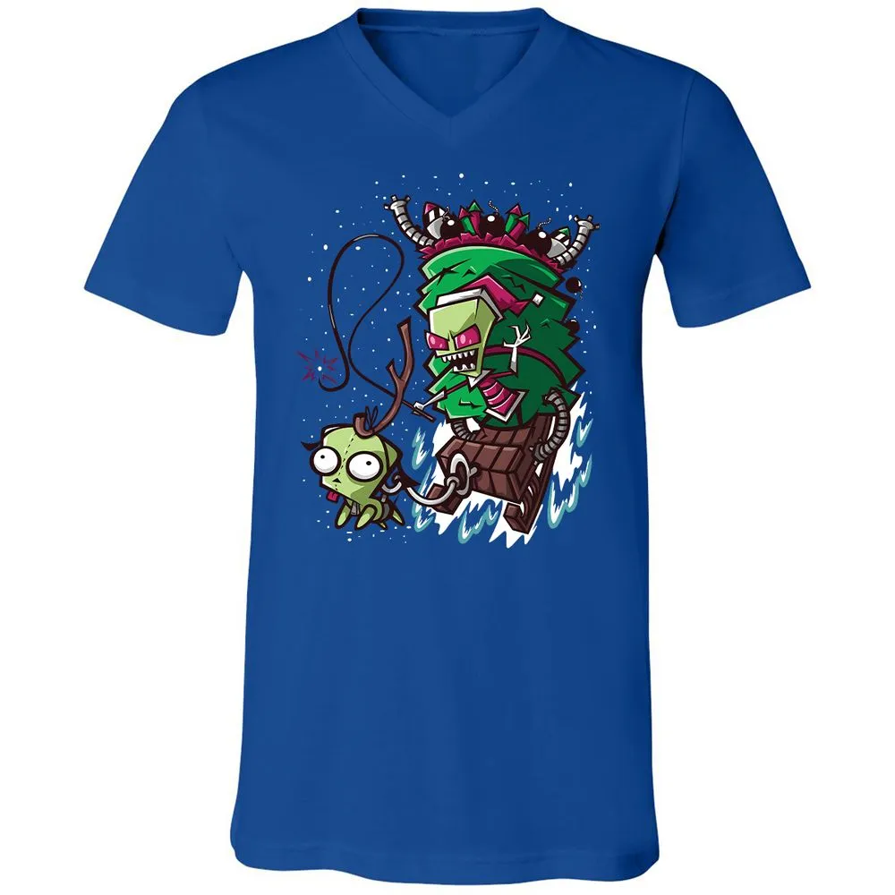 Unisex V-Neck T-Shirt - PCYQ5AK1 - True Royal - 4