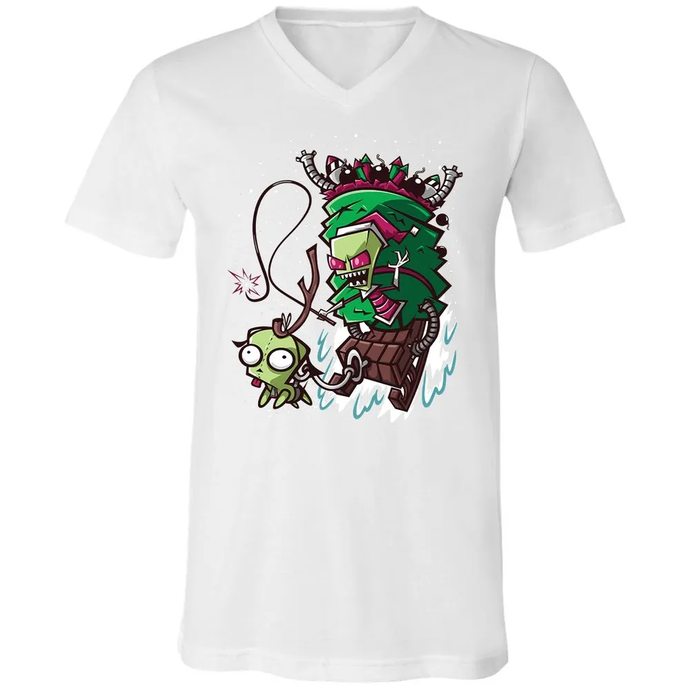 Unisex V-Neck T-Shirt - PCYQ5AK1 - White - 5