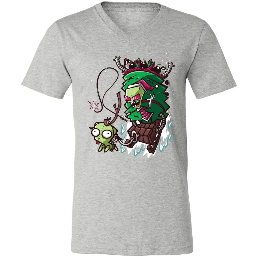 Unisex V-Neck T-Shirt - PCYQ5AK1 - Athletic Heather - 7