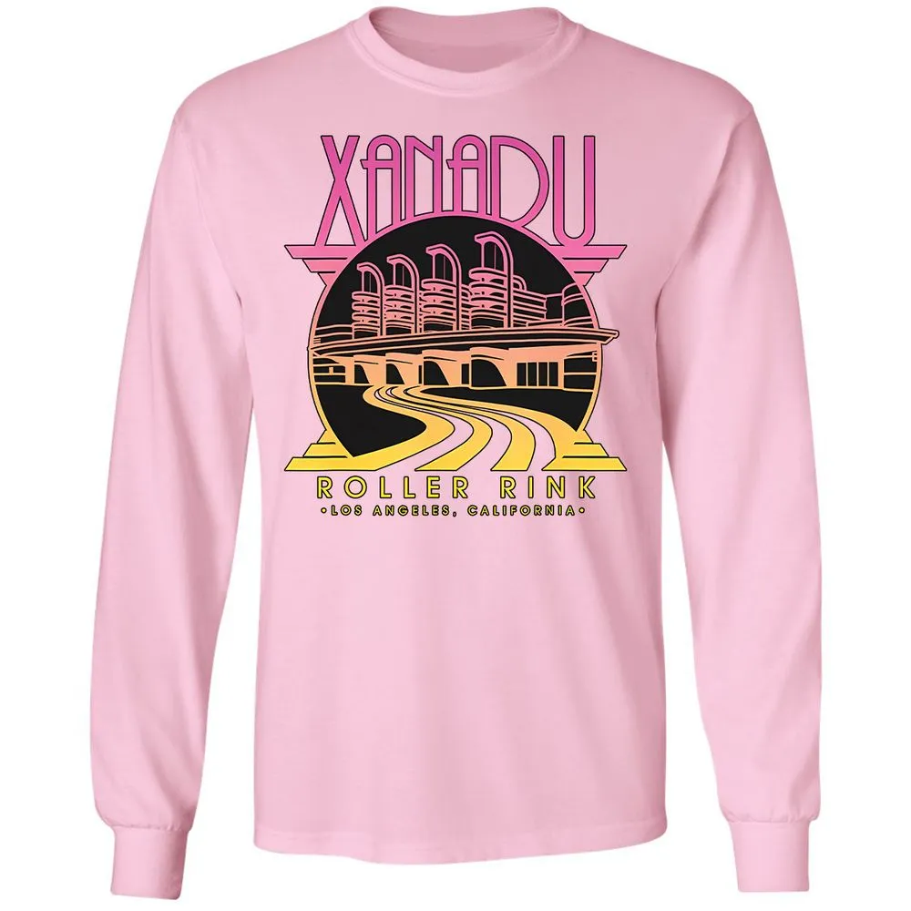 Olivia Newton-John Xanadu Roller Rink Pink Yellow Fade - Light Pink - 3