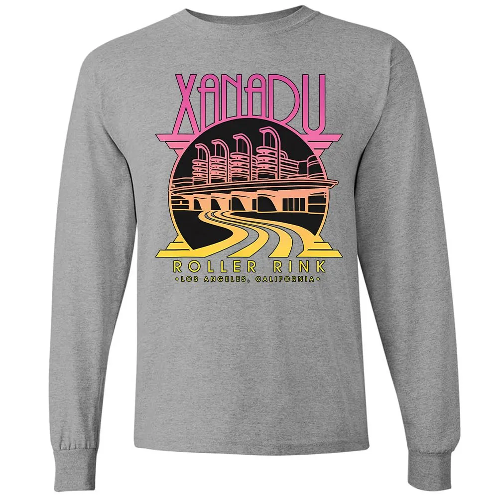 Olivia Newton-John Xanadu Roller Rink Pink Yellow Fade - Graphite Heather - 6