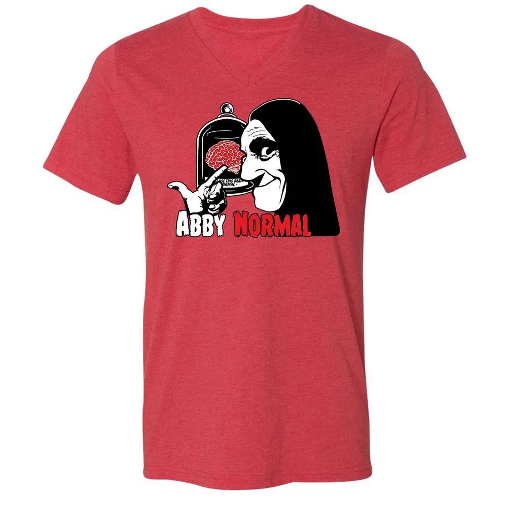 Unisex V-Neck T-Shirt - WKXHHZ8C - Heather Red - 16